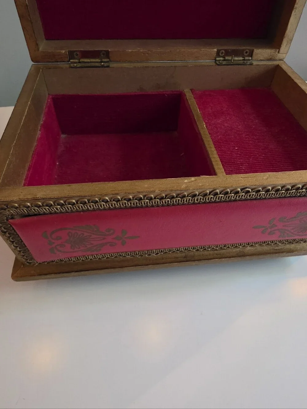 Vintage Norleans Japan Wooden Jewelry Box